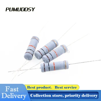 

New 20PCS/Lot 2W Color ring resistance Wholesale Electronic 2W 820K ohm 5% Resistor 2W 820KR ohm Carbon film resistor +/- 5%