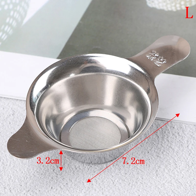 Fine Mesh Stainless Steel Tea Strainer Filter Sieve Leaf Teapot Spice Filter 2Sizes Tea Strainer Tea Filter