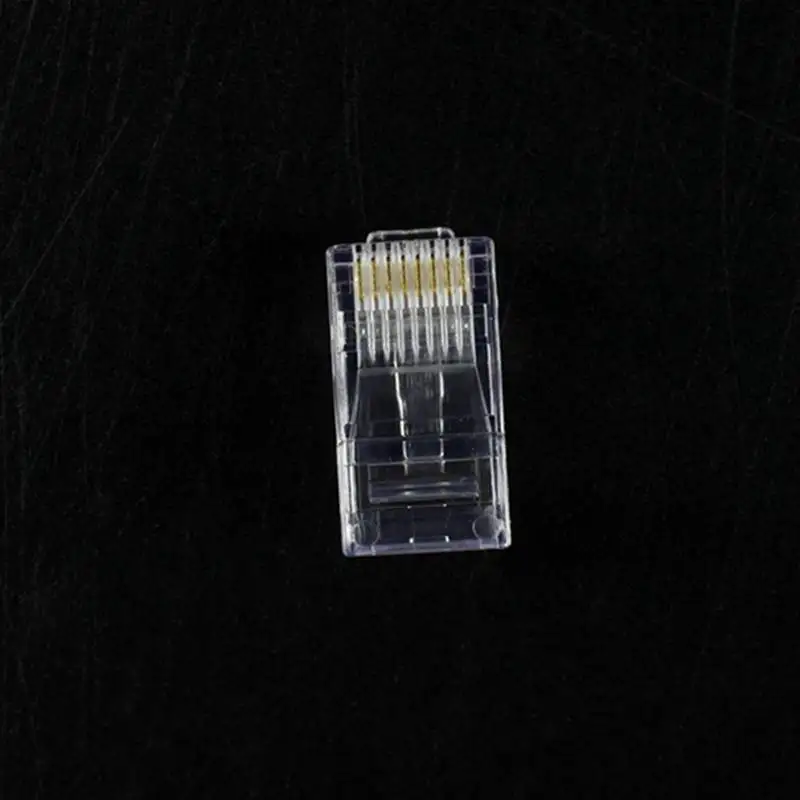 150 шт RJ45 8P8C сетевой кабель CAT5E Cat6 разъем обжимной разъем прозрачный