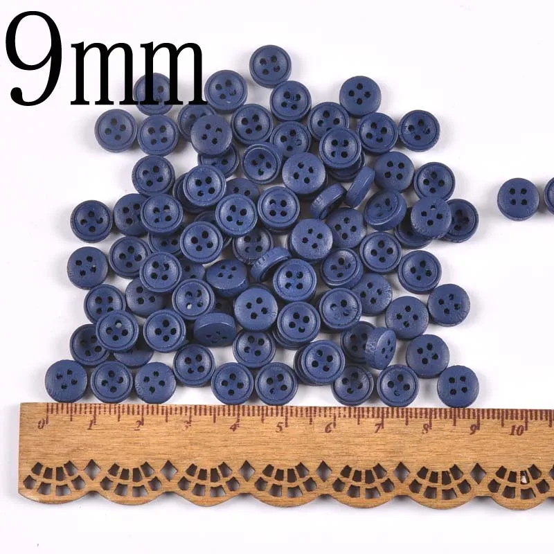 100pcs Mixed Color Wood Buttons For Handwork DIY Scrapbooking Crafts Sewing  Accessories Clothing Supplies Home Decor 10mm M2599