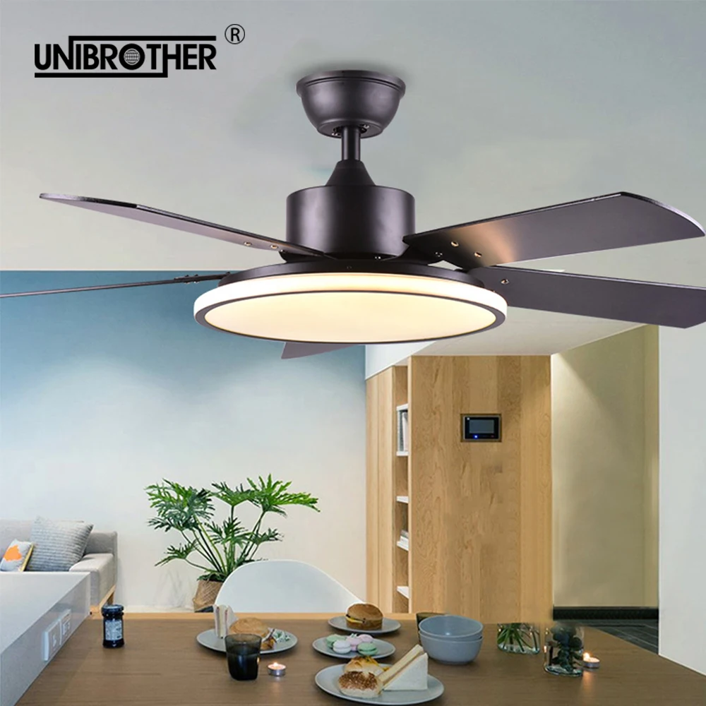 

Inverter led ceiling fan with light lamp remote control Fans bedroom lamps hom Bedroom Living Room Restaurant