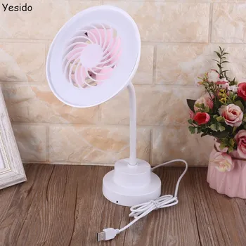 

Popualr New 3 Modes USB Powered Desk Cooling Fan With LED Light Lamp Desktop USB Air Cooling Fan for Home Office Outdoor Camping