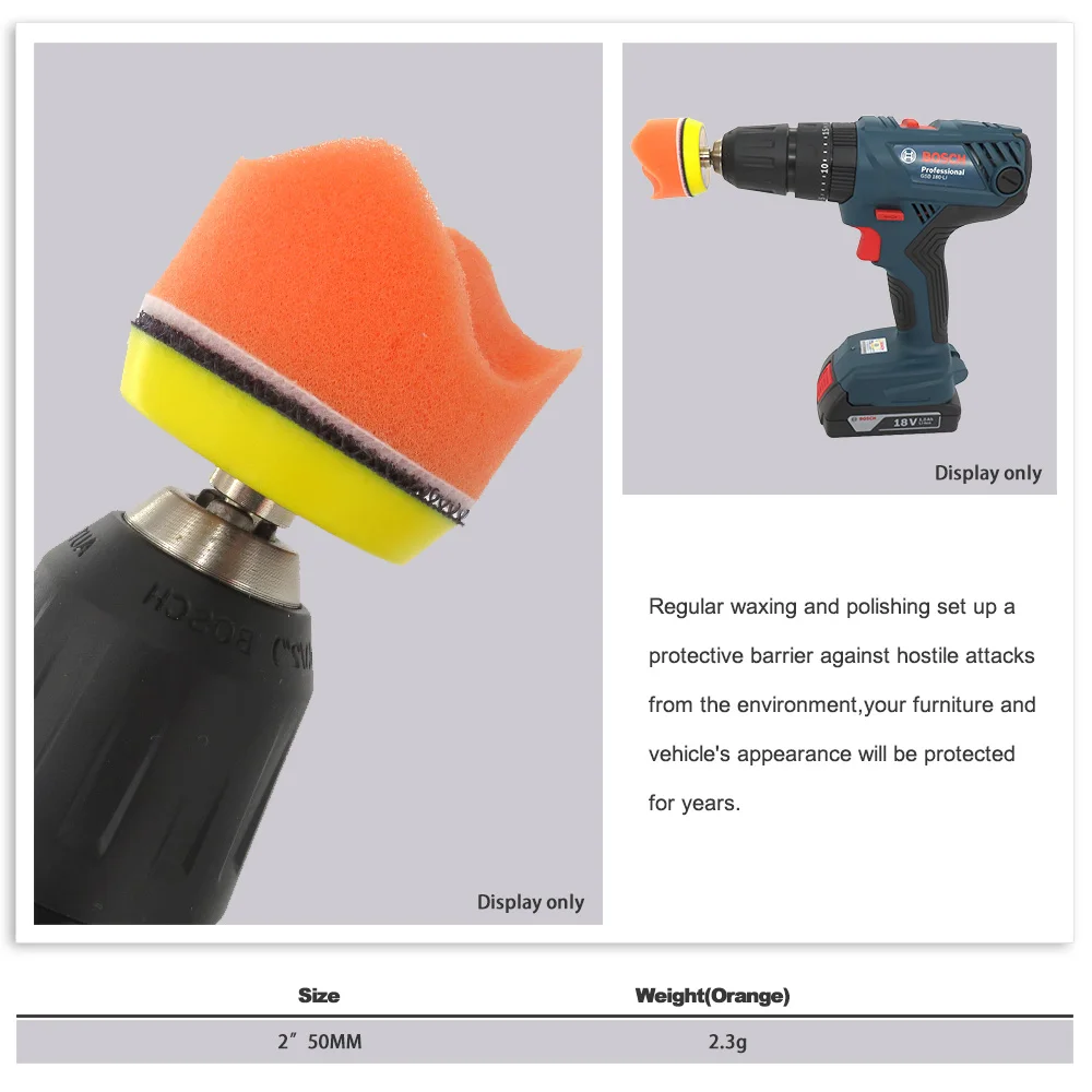 2寸50MM波浪抛光海绵5bs