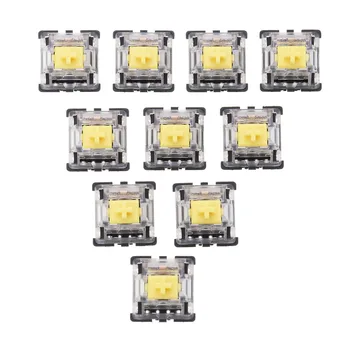 

INSMA 70PCS Pack Gateron Linear Yellow Switch Keyboard Switch 3Pin for Mechanical Gaming Keyboard