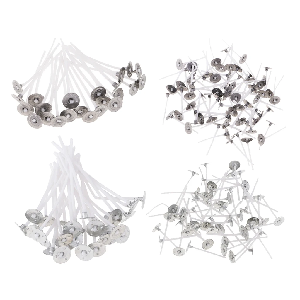 500 Pieces Pure White Cotton Candle Wicks For Home Christmas Decorative Candle Tealight Cups Scented Candle Butter Lamp Making