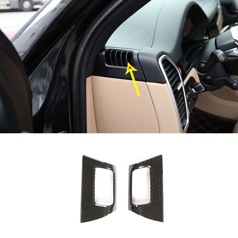 

Dashboard Side Air Outlet Frame For Porsche Cayenne 2018-2020 Real Carbon Fiber Car Interior Accessories
