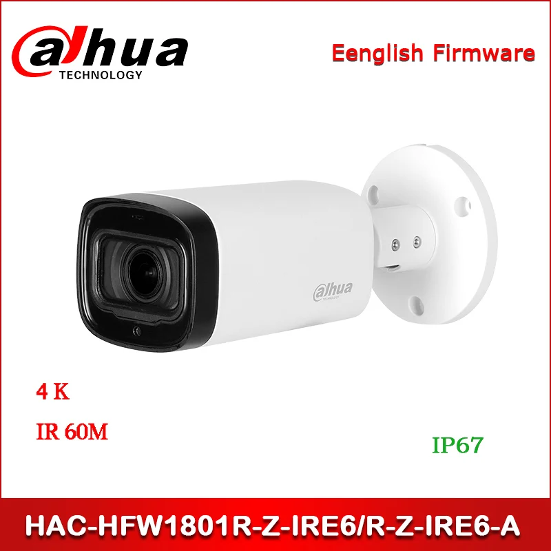 Камера видеонаблюдения Dahua HAC-HFW1801R-Z-IRE6 HAC-HFW1801R-Z-IRE6-A 4K HDCVI ir Bullet камера с автофокусом, 2,7-13,5 мм фиксированные линзы