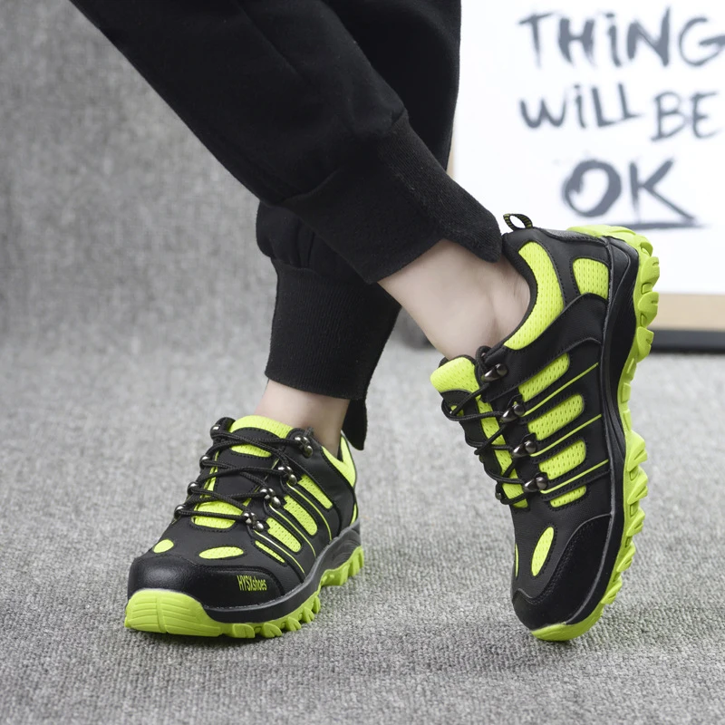 

Autumn Men Outdoor Breathable Mesh Steel Toe Anti Smashing Safety Shoes Male Light Puncture Proof Comfortable Work Shoes Boot