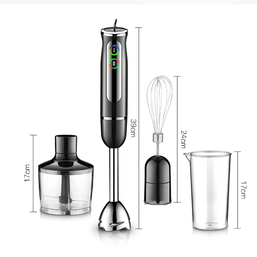 

Motor Technology Electric Hand Blender Mixer Smart Stick With Chopping Whip Beat Stir Mix Food Processors For Kitchen