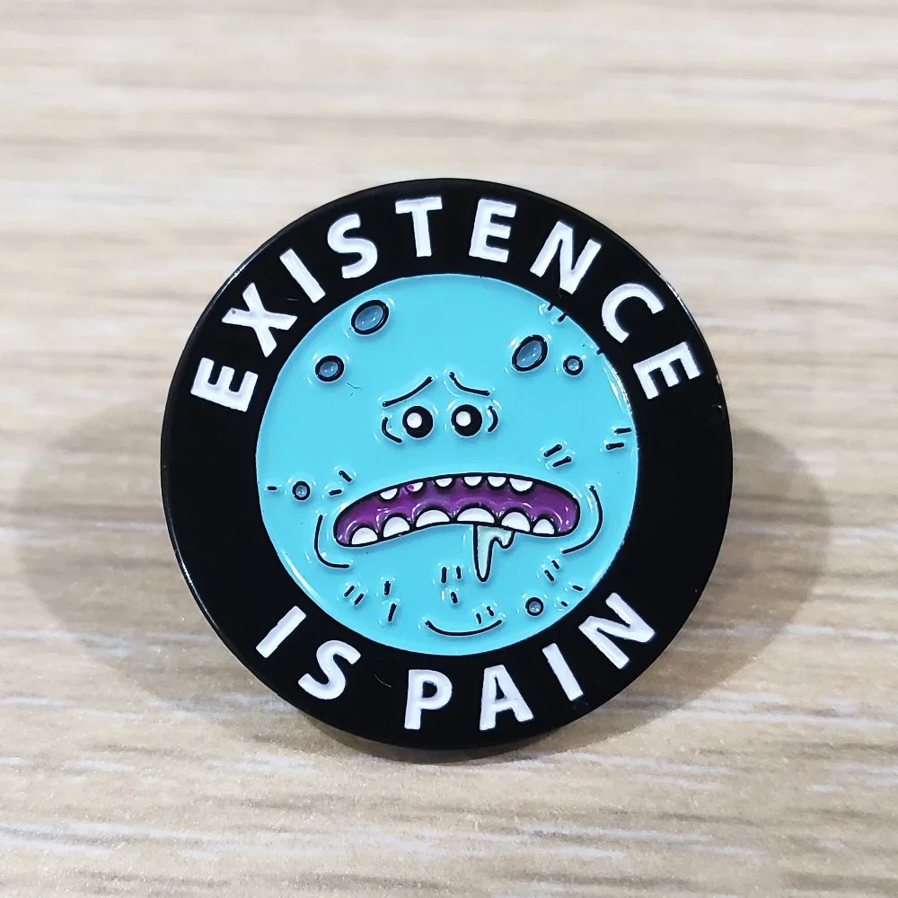 Рик и Морти мистер Meeseeks эмалированная брошь-кнопка