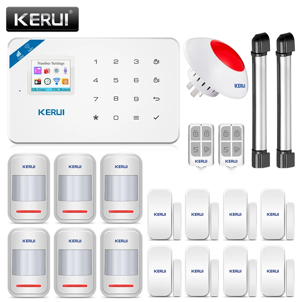 Система охранной сигнализации KERUI W18 GSM Wi Fi с дистанционным управлением через