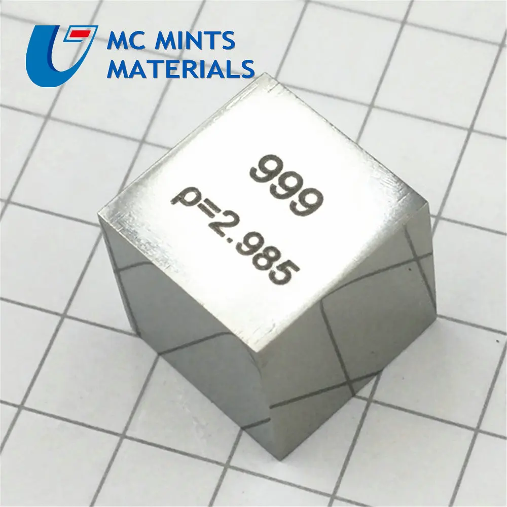Scandium Sc куб Металл полированный элемент коллекция Scandium цель научный эксперимент 10x10x10 мм Sc для исследований и разработок