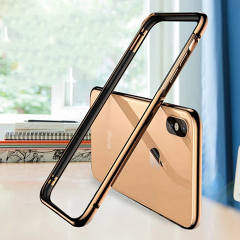 Роскошный тонкий модный металлический бампер для iPhone 11 Pro Max Xs Xr X 6 7 8 Plus