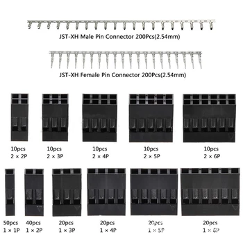 

1450PCS/ 620PCS 2.54mm Dupont Connector Kit PCB Dupont Cable Jumper Wire Headers Male Female Pins Housing Terminal Connector