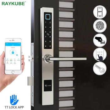 

TT Lock APP Bluetooth Electronic Door Lock Waterproof Fingerprint Smart Card Support Temporary Password Broken Bridge Door Lock
