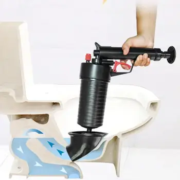 

Air Power Drain Blaster gun High Pressure Powerful Manual sink Plunger Opener cleaner pump for Bath Toilets