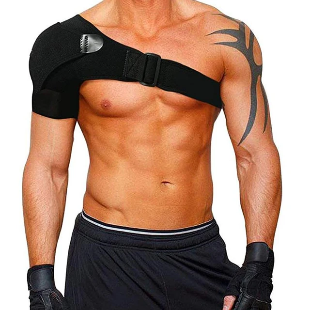 Double Shoulder Brace Adjustable Sports Shoulder Support Belt Back Pain  Relief Double Bandage Cross Compression Shoulder Strap