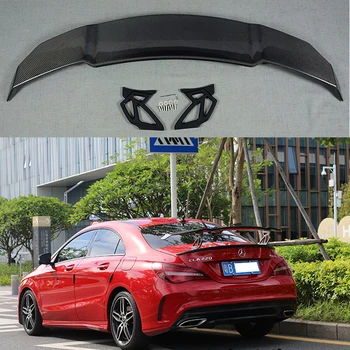 

For Mercedes-Benz CLA W117 CLA180 CLA200 CLA250 CLA260 Carbon Fiber Rear Trunk Wing Spoiler V Style 2014 - UP