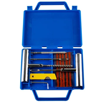 

11Pcs Car Van Motorcycle Bike Tyre Repair Kit New Emergency Heavy Duty Tubeless Tire Puncture Repair Kit Plug Set