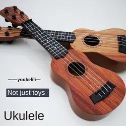 Ukelele de música para niños, guitarra pequeña ambiental ABS de alta simulación, instrumentos musicales ultraligeros, juguetes de regalo para niños, 44cm