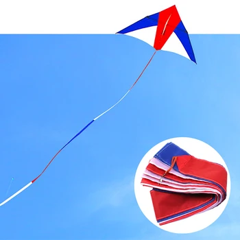 

10/15/30m colorful Rainbow Color Blocking Long Kite Tail Line Outdoor Sports Accessory