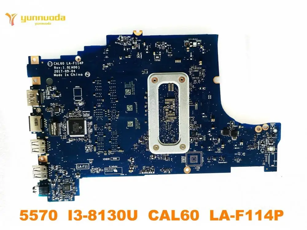 New  Original for DELL 5570 laptop motherboard 5570 I3-8130U CAL60 LA-F114P tested good free shipping