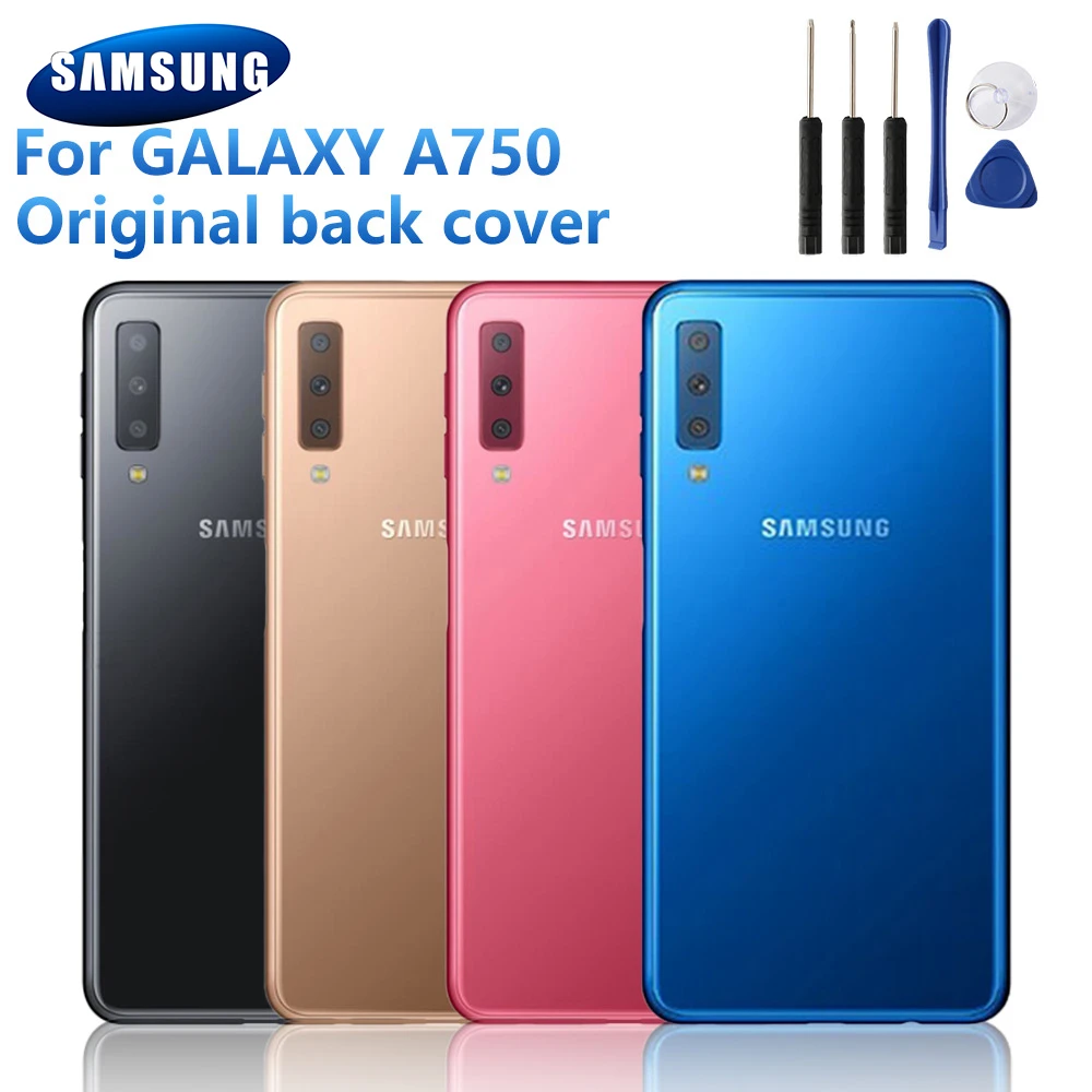 Samsung Original Battery Glass Back Cover Door For Samsung 2018 Version SM A730x A730x SM A750 Housing Back Cover|Phone Case Covers| - AliExpress