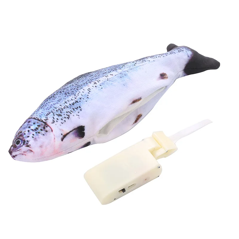 30CM Electronic Pet Cat Toy Electric USB Charging Simulation Fish Toys for Dog Cat Chewing Playing fish cat toy