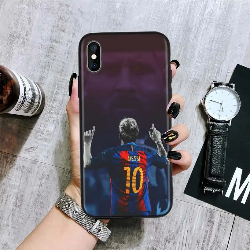 Lionel Messi черный чехол для телефона для Apple IPhone 11 Pro XS MAX XR 7 8 6 6S Plus X 10 Ten 5 5S SE Coque Shell - Цвет: BA137-9