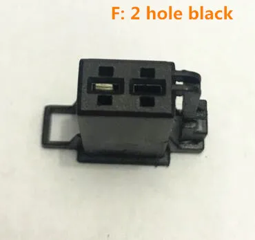 2 hole black