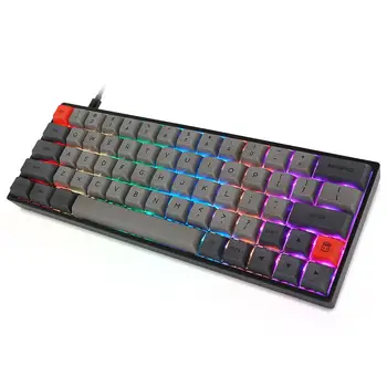 

SK64S 64Key RGB Backlit Mechanical Gaming Keyboard NKRO bluetooth5.1 Type-C Dual-Mode PBT Keycap Gateron Optical Switch Keyboard