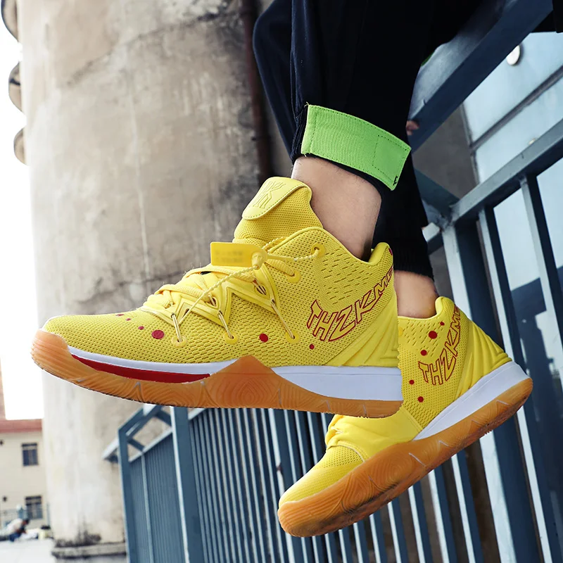 2019 Kyrie 5 мужские баскетбольные кроссовки с воздушной подушкой, баскетбольные кроссовки, Нескользящие высокие мужские кроссовки, дышащие