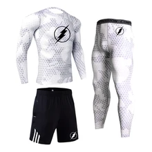 Men's Compression Sportswear Suits Gym Tights Training Clothes Workout Jogging Sports Set Running Rashguard Tracksuit For Men