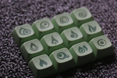 Green personality Ретро Ttheme ключ крышка s процесс сублимации Высокая трансплантация PG высота ключ крышка механическая клавиатура ключ крышка - Цвет: Green personality