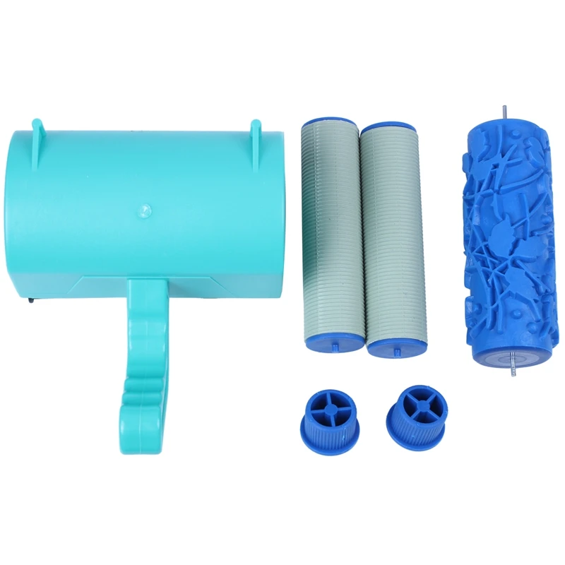 

Hot 5 Inch Monochrome Wall Decoration Paint Coating Machine Roller Brush Tool 3D Pattern Wallpaper Decoration Painting Tool Plus
