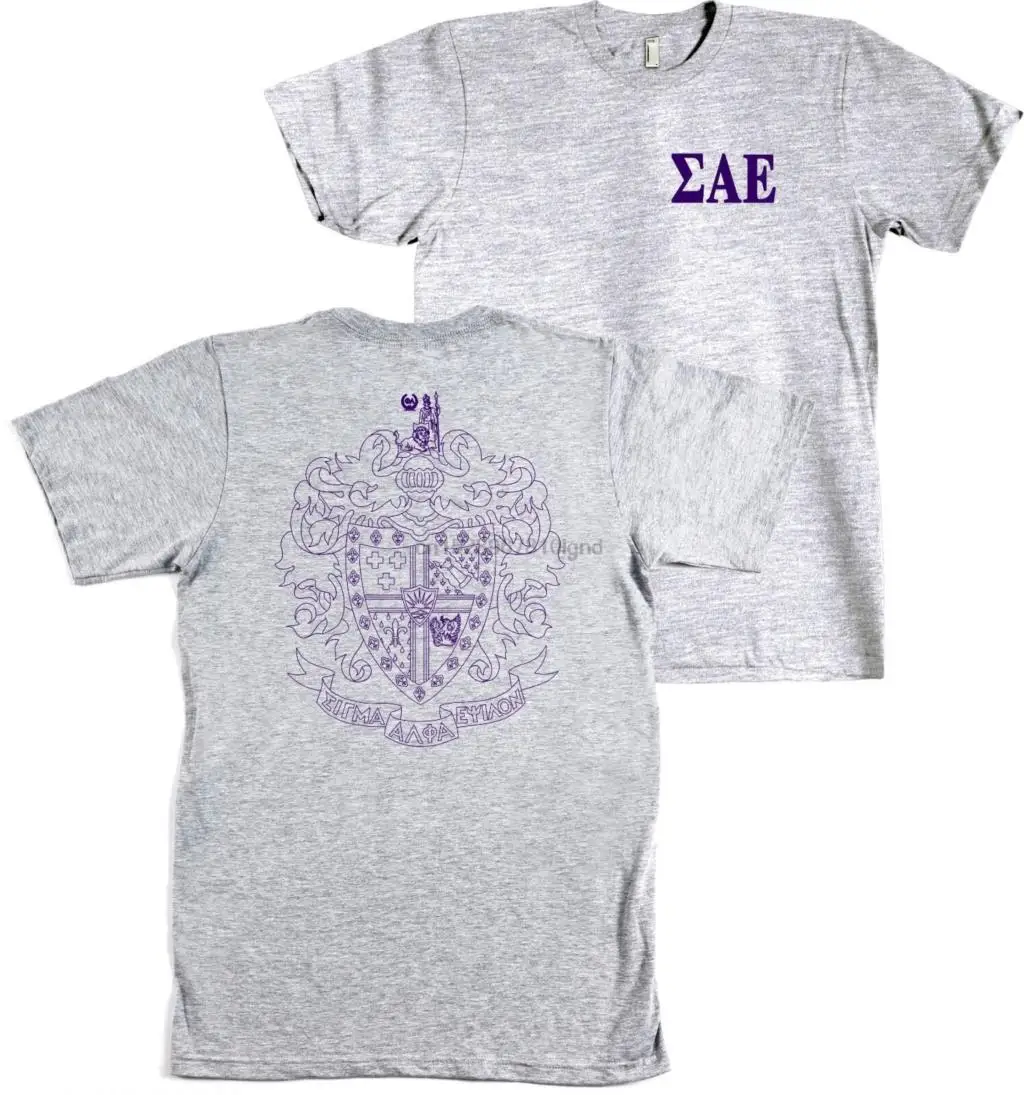 Sigma Alpha Epsilon braternity Bella полотняная рубашка Sae герб Новинка |