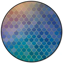 Весы русалки круглый ковер очиститель кухня коврики для кормления домашних животных столовая индивидуальные коврики кухня винил для женщин