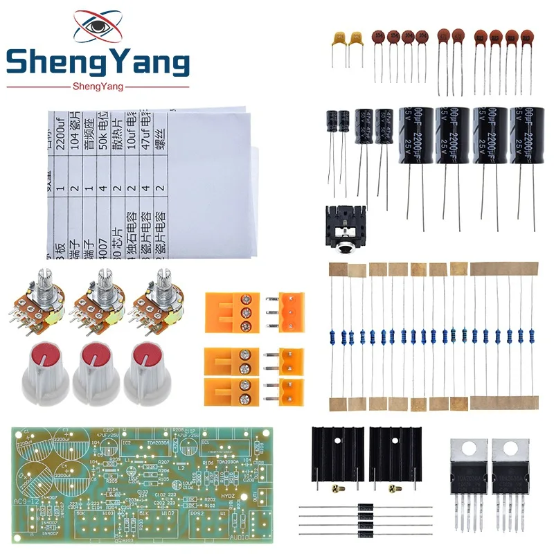 TDA2030A DIY-Kit Elektronischer Verstärker Zweikanal-Leistungsplatine DIY-Bausatz für Arduino Produktions-Trainingspaket Studentenlabor TDA2030 – Detail 4