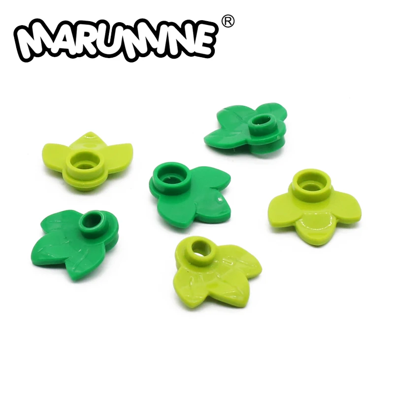 Marumine 50 шт Мпц блоки тыквы лист город стебель цветка травы часть классический