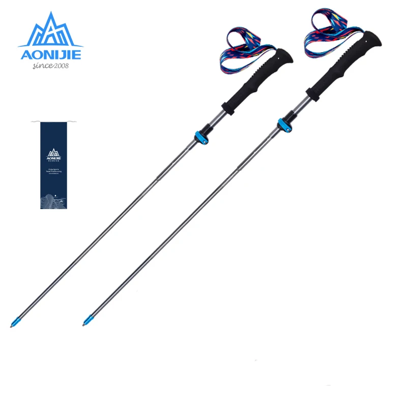 

AONIJIE Ultralight Walking Sticks Quick Lock Folding Hiking Canes Carbon Fiber Trekking Poles For Outdoor Camping Trail Running