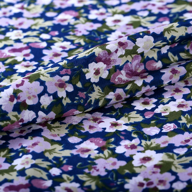 Натуральная шелковая ткань 114 см шириной 16 мм любовь печати настоящее темно-красное платье куртка ткань