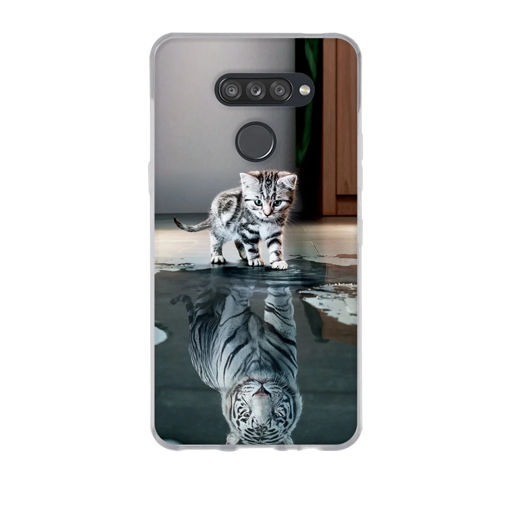 Мягкий силиконовый чехол из ТПУ для LG K50s мягкая задняя крышка с рисунком милого