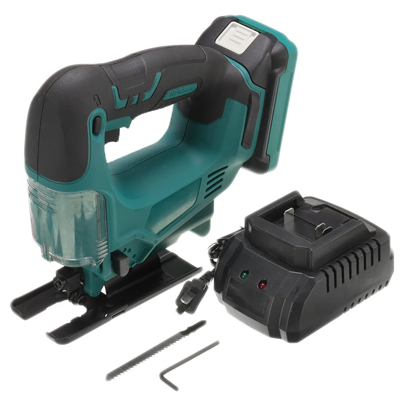 

900W Cordless Jig Saw Portable Multi-Function Electric Saw Blades Metal Wood Metal Jigsaw Power Tools With Li-Ion Battery