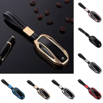 

Car Key Case Key Cover For Tesla Model X 2012-2018 Control Holder Car Remote Protector Aluminum Alloy Smart Key Key Shell G5N2