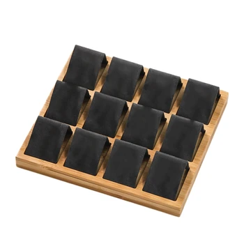

Bamboo Wood Earrings Display Plate Earrings Display Rack Earrings Storage Shelf Earrings Earrings Jewelry Finishing Display Disp