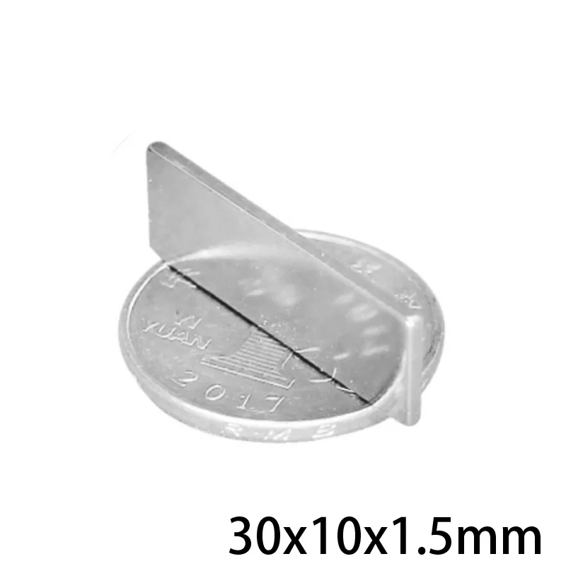 

10~100pcs 30x10x1.5 Strong Quadrate Neodymium Magnet 30mm*10mm Powerful NdFeB Magnetic 30x10x1.5mm Rare Earth Magnets 30*10*1.5