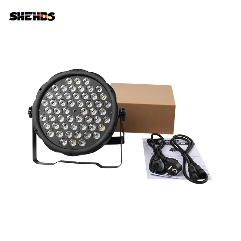 LED 파 라이트, RGBW 54x3W 디스코 워시 라이트, 8 채널 DMX 512 LED 업라이트, 무대 조명 효과 조명, 빠른 배송, 4 개