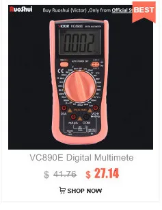 RuoShui VC81D 81B Victor True RMS цифровой мультиметр Сопротивление Емкость Частота Температура Multimetro Электрический тестер