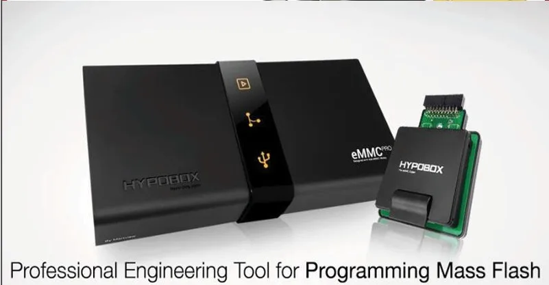 HYPOBOX/HYPO BOX Поддержка PCle Pin-out Программирование Поддержка eMMC/eMCP, UFS и NAND включает
