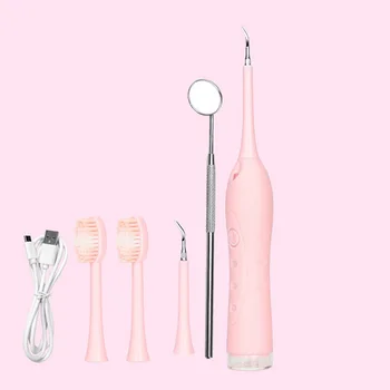 

Teeth Whiten Eraser Electric High Frequency Vibration Strong Clean Stain Remove Tartar Ultrasonic Dental Scaler Device Portable